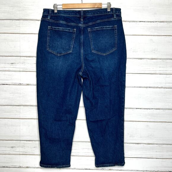 Lane Bryant Dark Wash Mid Rise Boyfriend Capri Jeans Size 14 - Picture 2 of 10